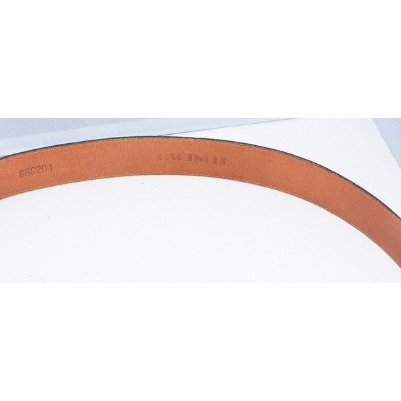 Hartnell Women's Medium Alligator Leather Belt w/ Silver Frog Pewter Belt Buckle - Picture 5 of 9